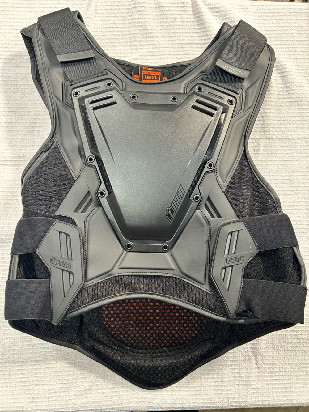ICON Black Protective Back Armor Vest